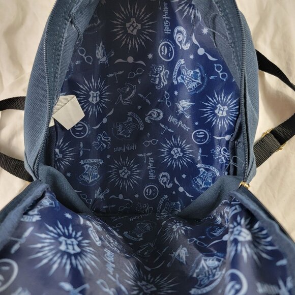 Harry Potter Up To No Good Blue Backpack School Collage Patches Casual Outdoors - Picture 4 of 7